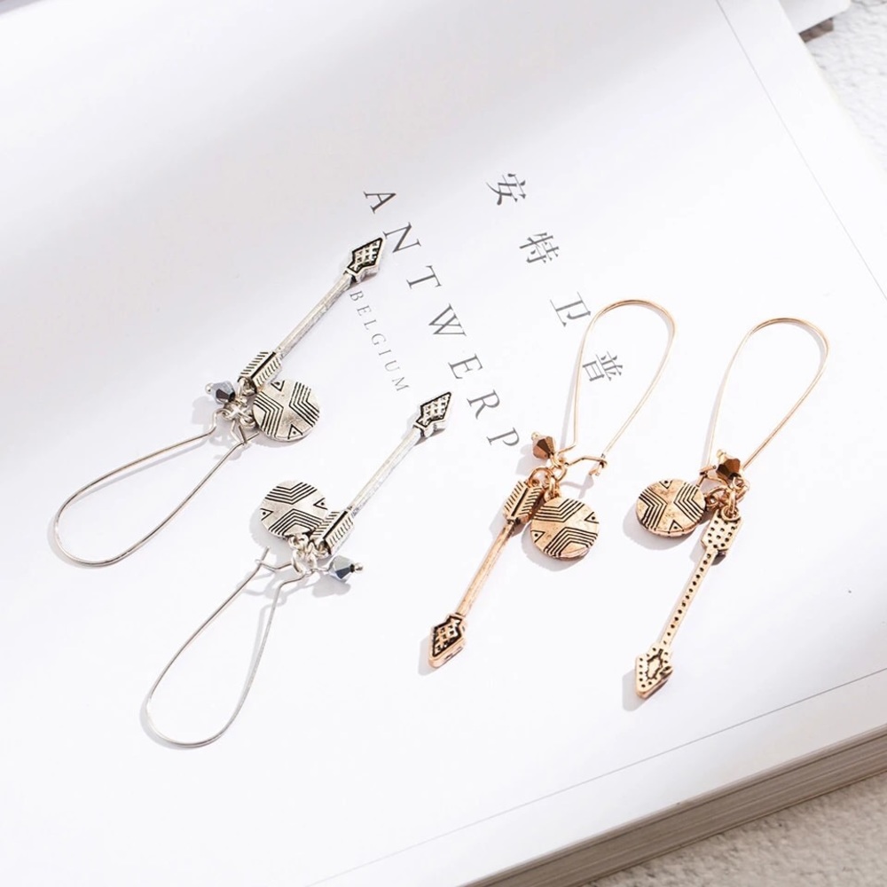 Arrow Dangle Earrings - Picture 2 of 2